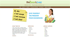 Desktop Screenshot of mrsgreenandclean.com