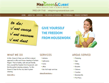 Tablet Screenshot of mrsgreenandclean.com